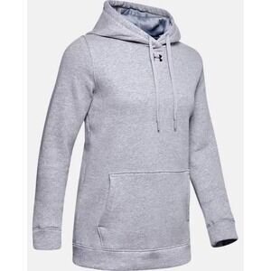 Under Armour Womens Size Medium Hustle Fleece Hoodie‎ Gray New